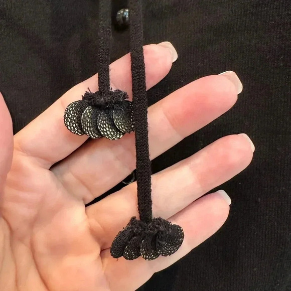 Vintage An Original Milly Of New York Cardigan Sweater Gold Embellishment Size M - Picture 11 of 15